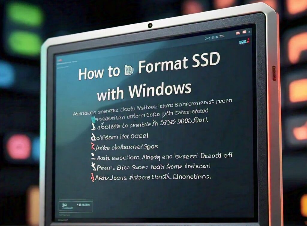 How to Format SSD with Windows